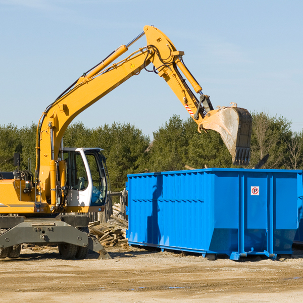 what size residential dumpster rentals are available in Alpine Michigan